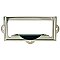 File Cabinet Card Holder with Pull - Polished Nickel