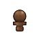 Solid Brass Distressed Finish Ball Hinge Finial Tip