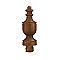 Solid Brass Distressed Finish "Urn" Hinge Finial Tip