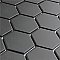 Gotham 2" Hex Unglazed Porcelain Tile - Black - Per Case of 10 Sheets - 9.96 Square Feet