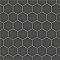 Gotham 2" Hex Unglazed Porcelain Tile - Black - Per Case of 10 Sheets - 9.96 Square Feet