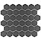 Gotham 2" Hex Unglazed Porcelain Tile - Black - Per Case of 10 Sheets - 9.96 Square Feet