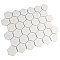 Gotham 2" Hex Unglazed Porcelain Tile - Off White - Per Case of 10 Sheets - 9.96 Square Feet