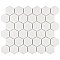 Gotham 2" Hex Unglazed Porcelain Tile - Off White - Per Case of 10 Sheets - 9.96 Square Feet
