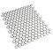 Gotham Penny Round Unglazed Porcelain Tile - Off-White - Per Case of 10 Sheets - 7.97 Square Feet