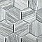 Llama 2" Hex Matte Silver Smoke 11-1/8 in. x 12-5/8 in. Porcelain Mosaic Tile - 10 Tiles Per Case - 10.0 Square Feet