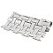 Metro Basketweave Matte White with Gloss White Dot 11.75" x 11.75" Porcelain Mosaic Tile - Sold Per Case of 10 - 9.79 Square Feet