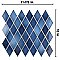 Hudson Kite Glacier 10-1/8" x 11-3/4"  Porcelain Mosaic Tile -10 Sheets Per Case -8.56 Sq. Ft.