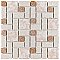 Academy Beige 11-7/8" x 11-7/8" Porcelain Mosaic Tile -10 Sheets Per Case -10 Sq. Ft.