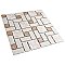 Academy Beige 11-7/8" x 11-7/8" Porcelain Mosaic Tile -10 Sheets Per Case -10 Sq. Ft.