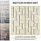 Academy Gold 11-7/8" x 11-7/8" Porcelain Mosaic Tile -10 Sheets Per Case -10 Sq. Ft.