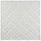 Hudson Tangier Glossy White 12-3/8" x 12-3/8" Porcelain Mosaic Tile -10 Sheets Per Case -11 Sq. Ft.