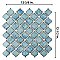 Hudson Tangier Marine 12-3/8" x 12-3/8" Porcelain Mosaic Tile -10 Sheets Per Case -11 Sq. Ft.