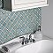 Hudson Tangier Marine 12-3/8" x 12-3/8" Porcelain Mosaic Tile -10 Sheets Per Case -11 Sq. Ft.