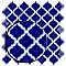 Hudson Tangier Cobalt Blue 12-3/8" x 12-3/8" Porcelain Mosaic Tile -10 Sheets Per Case -11 Sq. Ft.