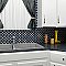 Hudson Tangier Noir 12-3/8" x 12-3/8" Porcelain Mosaic Tile -10 Sheets Per Case -11 Sq. Ft.