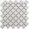 Hudson Tangier Crystalline Grey 12-3/8" x 12-3/8" Porcelain Mosaic Tile -10 Sheets Per Case -11 Sq. Ft.