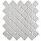 Hudson Tangier Crystalline Grey 12-3/8" x 12-3/8" Porcelain Mosaic Tile -10 Sheets Per Case -11 Sq. Ft.