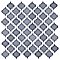Hudson Tangier Imperial Grey 12-3/8" x 12-3/8" Porcelain Mosaic Tile -10 Sheets Per Case -11 Sq. Ft.