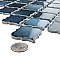 Hudson Tangier Glacier 12-3/8" x 12-3/8" Porcelain Mosaic Tile -10 Sheets Per Case -11 Sq. Ft.