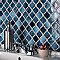 Hudson Tangier Glacier 12-3/8" x 12-3/8" Porcelain Mosaic Tile -10 Sheets Per Case -11 Sq. Ft.