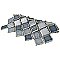 Hudson Tangier Stillwater 12-3/8" x 12-3/8" Porcelain Mosaic Tile -10 Sheets Per Case -11 Sq. Ft.