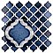 Hudson Tangier Midnight 12-3/8" x 12-3/8" Porcelain Mosaic Tile -10 Sheets Per Case -11 Sq. Ft.