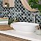 Hudson Tangier Stormy Night 12-3/8" x 12-3/8" Porcelain Mosaic Tile - 10 Tiles Per Case - 11.0 Sq. Ft.