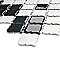 Hudson Tangier Blk/Wht MiMosaic Tile 12-3/8" x 12-3/8" Porcelain Mosaic Tile -10 Sheets Per Case -11 Sq. Ft.