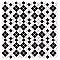 Hudson Tangier Blk/Wht MiMosaic Tile 12-3/8" x 12-3/8" Porcelain Mosaic Tile -10 Sheets Per Case -11 Sq. Ft.