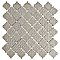 Hudson Tangier Blk/Wht MiMosaic Tile 12-3/8" x 12-3/8" Porcelain Mosaic Tile -10 Sheets Per Case -11 Sq. Ft.