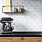 Moonbeam Matte White 11-7/8" x 11-7/8" Porcelain Mosaic Tile -10 Tiles Per Case -10.1 Sq. Ft.