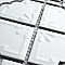 Moonbeam Matte White 11-7/8" x 11-7/8" Porcelain Mosaic Tile -10 Tiles Per Case -10.1 Sq. Ft.