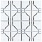 Moonbeam Matte White 11-7/8" x 11-7/8" Porcelain Mosaic Tile -10 Tiles Per Case -10.1 Sq. Ft.