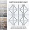 Moonbeam Glossy White 11-7/8" x 11-7/8" Porcelain Mosaic Tile -10 Tiles Per Case -10.1 Sq. Ft.