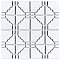 Moonbeam Glossy White 11-7/8" x 11-7/8" Porcelain Mosaic Tile -10 Tiles Per Case -10.1 Sq. Ft.