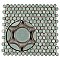 Hudson Penny Round Mint Green 11-7/8" x 12-5/8" Porcelain Mosaic Tile -10 Sheets Per Case -10.5 Sq. Ft.