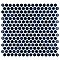 Hudson Penny Round Midnight 11-7/8" x 12-5/8" Porcelain Mosaic Tile -10 Sheets Per Case -10.5 Sq. Ft.