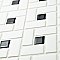 Spiral Black and White 12-5/8" x 12-5/8" Porcelain Mosaic Tile -10 Tiles Per Case -11.3 Sq. Ft.
