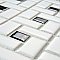 Spiral Black and White 12-5/8" x 12-5/8" Porcelain Mosaic Tile -10 Tiles Per Case -11.3 Sq. Ft.