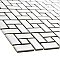 Spiral Matte Wht/Glossy Wht Dot 12-5/8" x 12-5/8" Porcelain Mosaic Tile -10 Tiles Per Case -11.3 Sq. Ft.