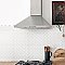 Spiral Matte Wht/Glossy Wht Dot 12-5/8" x 12-5/8" Porcelain Mosaic Tile -10 Tiles Per Case -11.3 Sq. Ft.