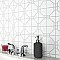Osaka Matte White 11-7/8" x 11-7/8" Porcelain Mosaic Tile -10 Tiles Per Case -10.1 Sq. Ft.