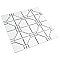 Osaka Matte White 11-7/8" x 11-7/8" Porcelain Mosaic Tile -10 Tiles Per Case -10.1 Sq. Ft.