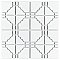 Osaka Matte White 11-7/8" x 11-7/8" Porcelain Mosaic Tile -10 Tiles Per Case -10.1 Sq. Ft.
