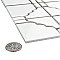 Osaka Glossy White 11-7/8" x 11-7/8" Porcelain Mosaic Tile -10 Tiles Per Case -10.1 Sq. Ft.