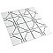 Osaka Glossy White 11-7/8" x 11-7/8" Porcelain Mosaic Tile -10 Tiles Per Case -10.1 Sq. Ft.