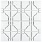 Osaka Glossy White 11-7/8" x 11-7/8" Porcelain Mosaic Tile -10 Tiles Per Case -10.1 Sq. Ft.