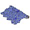 Pebble Blue Cloud 10-3/4" x 10-7/8" Porcelain Mosaic Tile -10 Tiles Per Case -8.3 Sq. Ft.