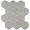 Hudson Rhombus Sapphire 10-1/4" x 11-3/4" Porcelain Mosaic Tile -10 Sheets Per Case -8.56 Sq. Ft.